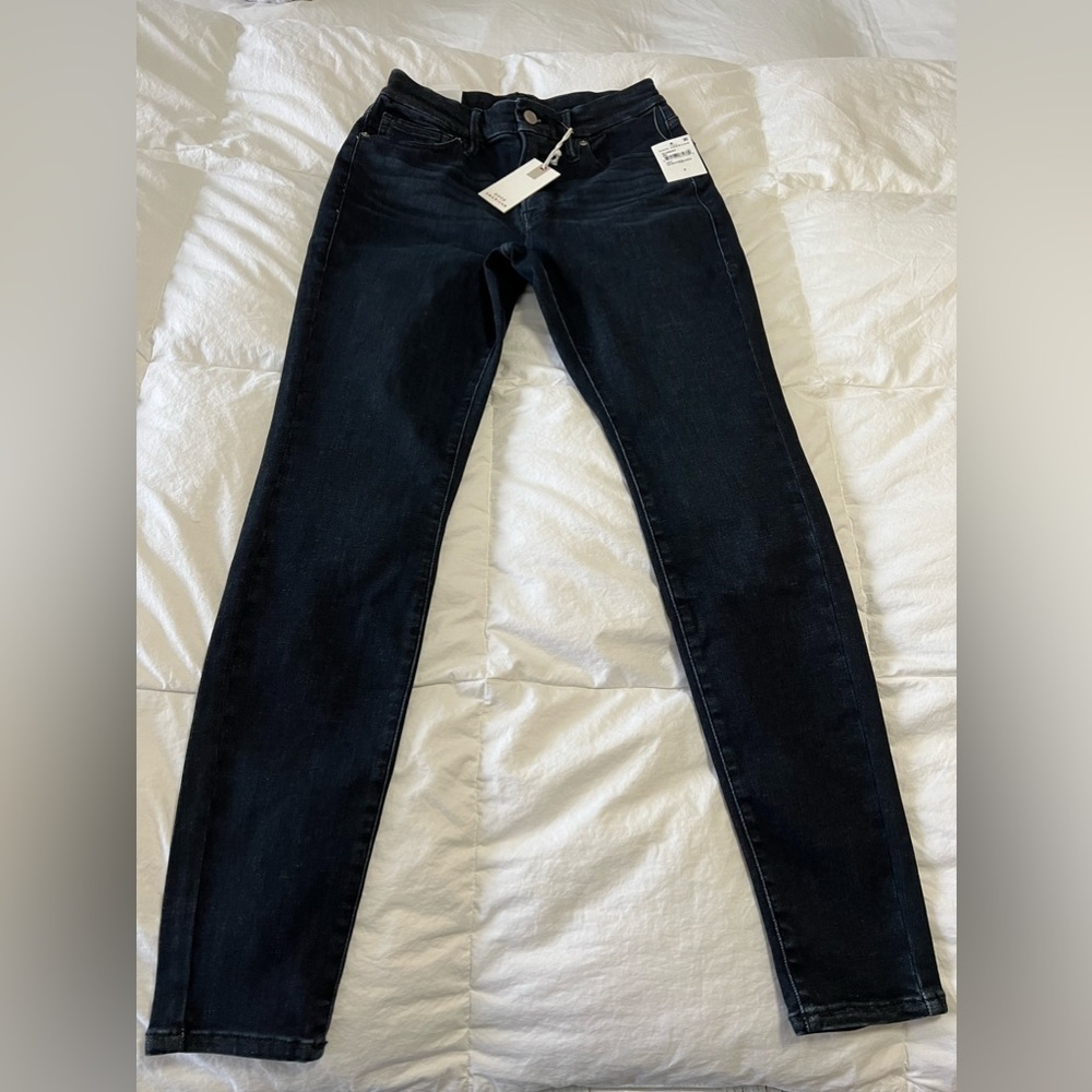 Good American x Calik Denim Good Legs Jeans Skinny Stretch Blue Size 6-12.